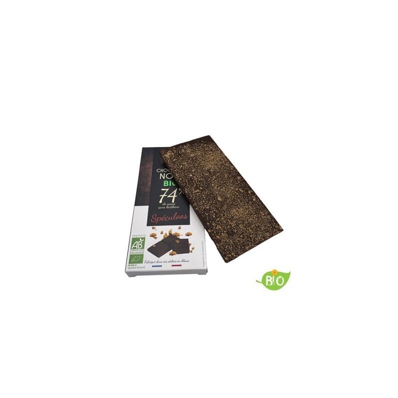 Tablette chocolat noir speculoos BIO - 100g