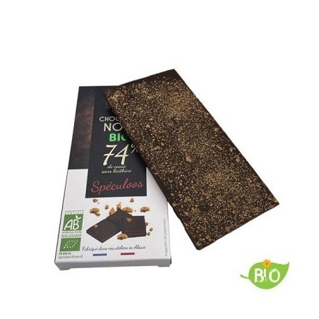 Tablette chocolat noir speculoos BIO - 100g