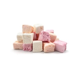 Guimauves assortiment framboise, vanille, mirabelle en sachet - 100g