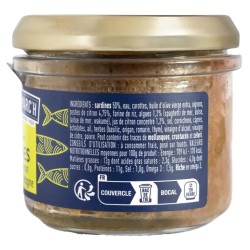 Rillettes de sardines citron et algues - 90g