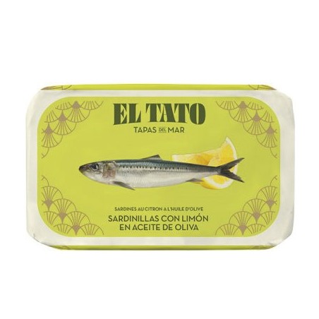 Petites sardines à l'huile d'olive et au citron - 115g