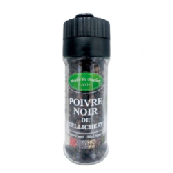 Poivre noir de Tellicherry en moulin - 40g